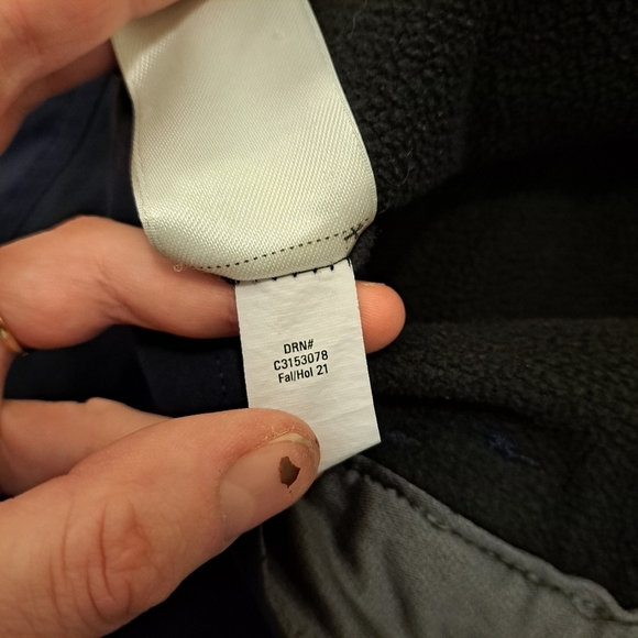 Eddie Bauer Navy Blue Fleece Lined Utility Outdoor Tech Straight Leg Pants 38×30 - Picture 8 of 11